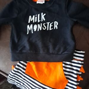 Infant Milk Monster Sweater/Pant 3-6m